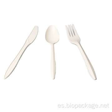 Cubiertos compostables desechables PSM Fork de 7 pulgadas